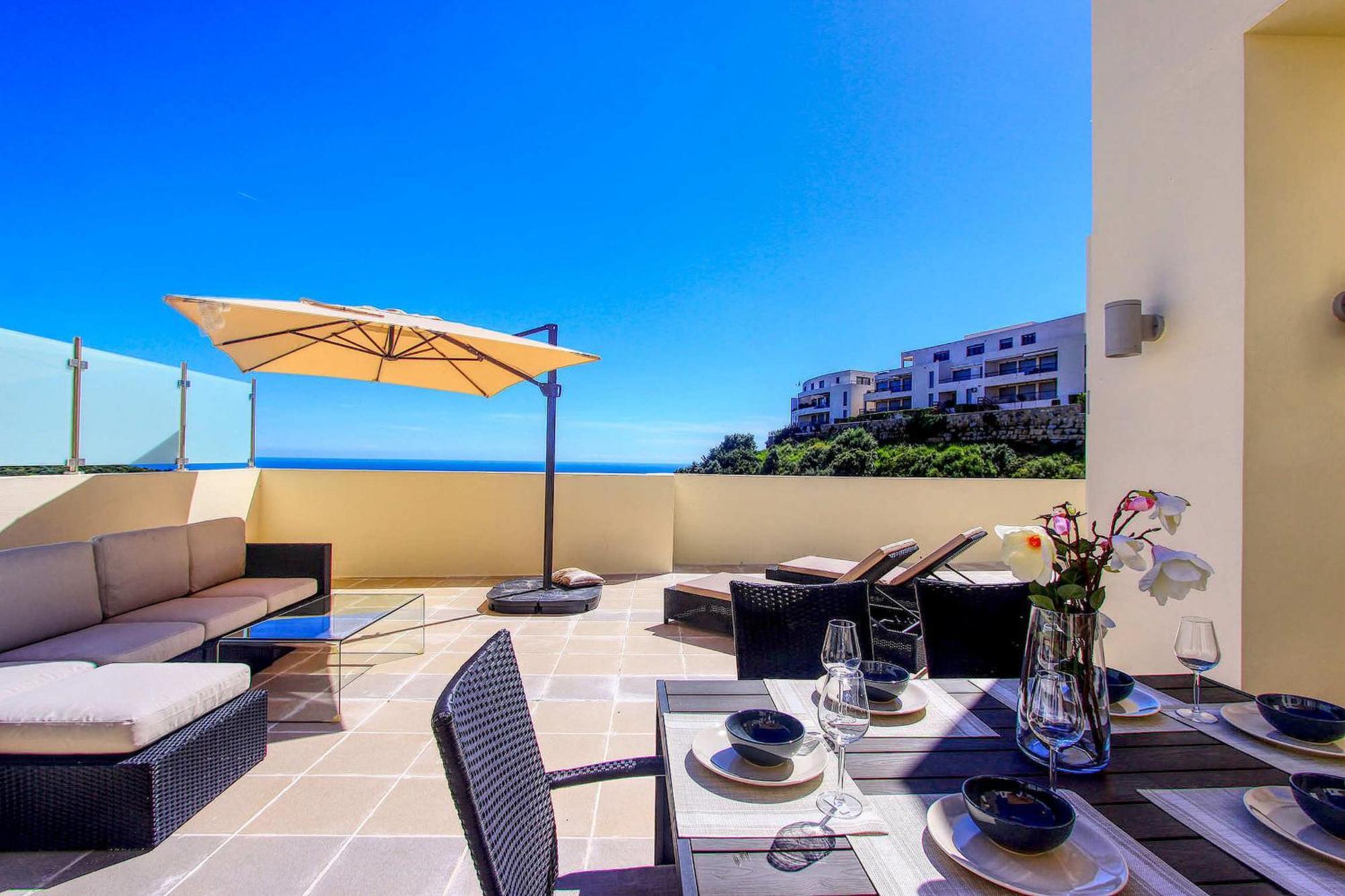 1090 Amazing Panorama Sea View Penthouse Large Terrace Heated Pool Gym Marbella