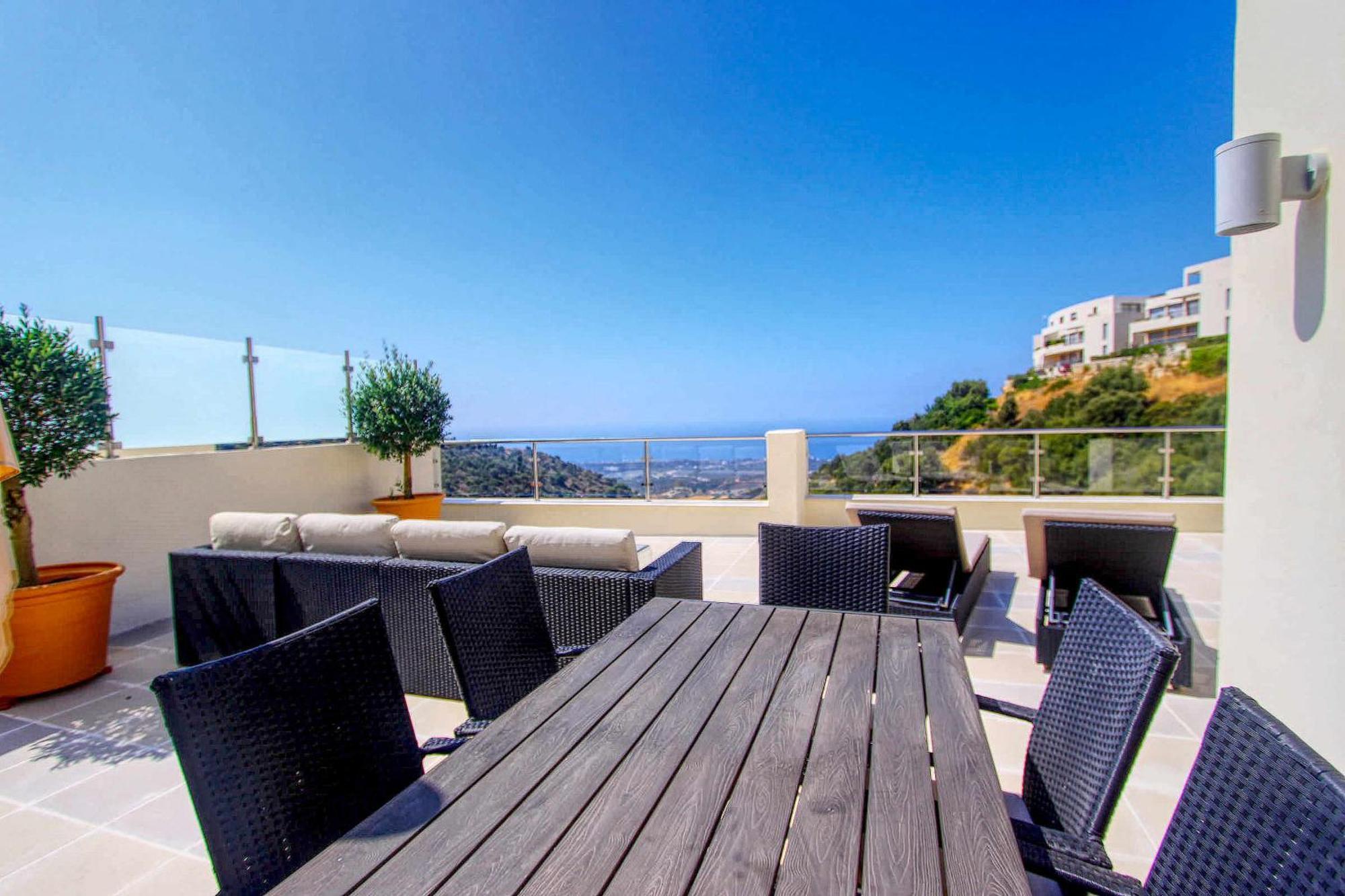1090 Amazing Panorama Sea View Penthouse Large Terrace Heated Pool Gym Marbella